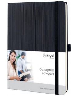 Σημειωματάριο   Sigel Conceptum - А5,μαύρο