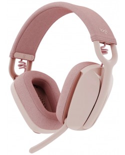 Ασύρματα ακουστικά με μικρόφωνο  Logitech - Zone Vibe 100,ροζ