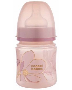 Μπουκάλι κατά των κολικών Canpol babies - Easy Start, Gold, 120 ml, ροζ