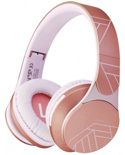 Ασύρματα ακουστικά με μικρόφωνο  PowerLocus - EDGE,ροζ