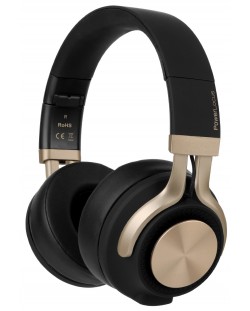 Ασύρματα ακουστικά PowerLocus - P3, μαύρα/χρυσά