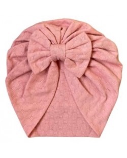 Βρεφικό καπέλο τουρμπάνι Kayra Baby - Ανοιχτό ροζ