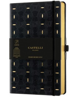 Σημειωματάριο Castelli Copper & Gold - Rice Grain Gold, 13 x 21 cm, λευκά φύλλα