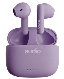 Ασύρματα ακουστικά Sudio - A1, TWS, μωβ