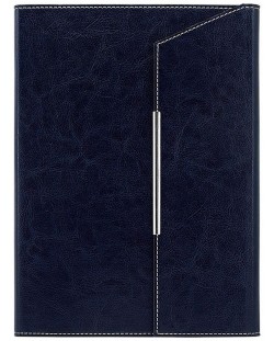Επαγγελματικός φάκελος με κάλυμμα Lemax Novaskin - Σκούρο μπλε, Β5