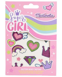 Λαμπερά τατουάζ Martinelia Super Girl - 12 τεμάχια