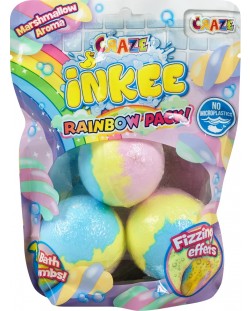 Bath Bombs Craze Inkee - Rainbow, 3 τεμάχια