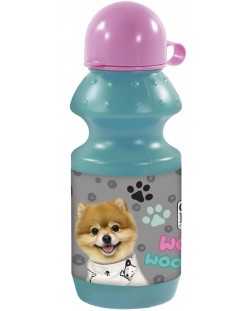 Μπουκάλι Derform Cleo&Frank - Puppy, μπλε, 330 ml