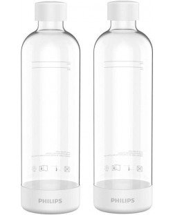 Μπουκάλια μηχανής σόδας Philips - ADD911WH/10,2 τεμ, λευκό