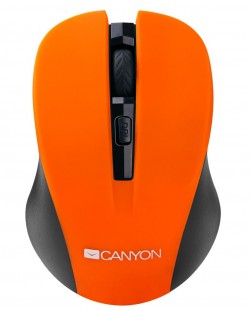 Ασύρματο ποντίκι CANYON Mouse CNE-CMSW1 800/1000/1200 dpi, 4 κουμπιά, Πορτοκαλί