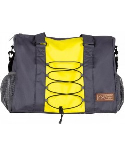Τσάντα καροτσιού   Phil&Teds - Mountain Buggy, V1,με κρίκους, γκρι με κίτρινο