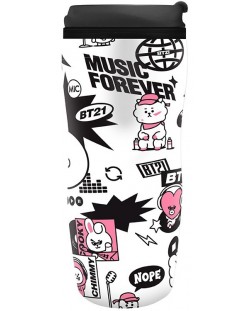 Κούπα ταξιδιού  GB eye Animation: BT21 - Music Forever, 355 ml