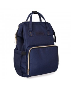Τσάντα για βρεφικά αξεσουάρ 2 σε 1  KikkaBoo - Siena, σκούρο μπλε