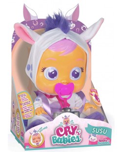 Κούκλα που κλαίει IMC Toys Cry Babies - Σούσου, πόνυ, αποκλειστικό