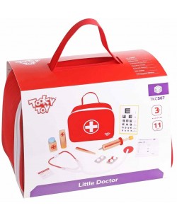 Ξύλινο σετ παιχνιδιού Tooky Toy - Ο μικρός Γιατρός