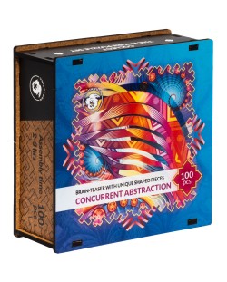 Ξύλινο παζλ Unidragon 100 κομμάτια - Concurrent Abstraction