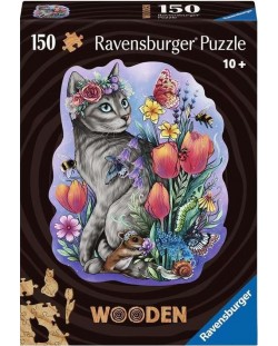 Ξύλινο παζλ Ravensburger  150 части - Ανοιξιάτικο γατάκι