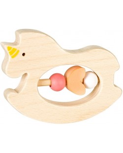 Ξύλινη κουδουνίστρα μωρού  Lule Toys - Μονόκερος