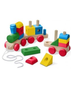 Ξύλινο χρωματιστό τρένο  Melissa & Doug