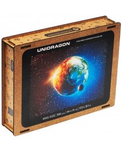 Ξύλινο παζλ Unidragon 500 κομματιών - Πλανήτης Γης