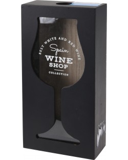 Ξύλινο κουτί για φελλούς H&S - Wine shop, 13 х 5.8 х 24 cm, μαύρο