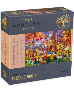 Ξύλινο παζλ Trefl από 500+1 κομμάτια - Μαγικός κόσμος