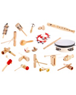 Ξύλινο σετ Acool Toy -Μουσικά όργανα, Μοντεσσόρι