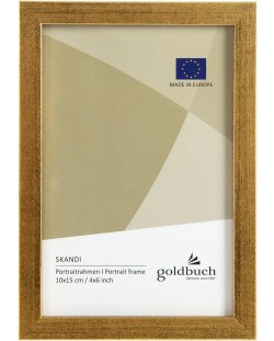 Ξύλινη κορνίζα φωτογραφιών Goldbuch - Χρυσό, 10 x 15 cm