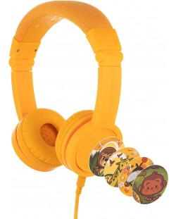Παιδικά ακουστικά BuddyPhones με μικρόφωνο - Explore, κίτρινα