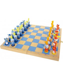 Παιδικό ξύλινο σκάκι Μικρό Πόδι - Ιππότες