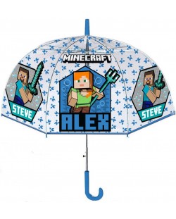Παιδική ομπρέλα Coriex Minecraft -Λευκό και μπλε