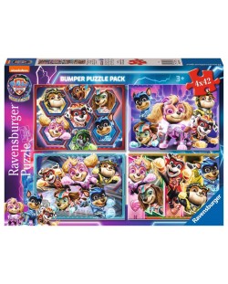 Παιδικό παζλ Ravensburger 4 x 42 κομμάτια - Paw Patrol: The Super Movie