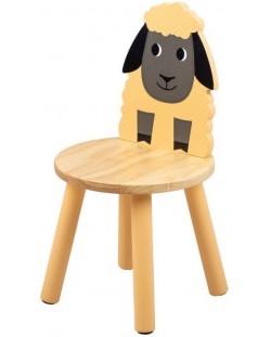 Παιδική ξύλινη καρέκλα Bigjigs - Πρόβατο