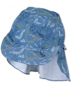 Παιδικό καπέλο με προστασία UV 50+  Sterntaler - Με δεινόσαυρους, 47 εκ., 9-12 μηνών