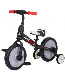 Παιδικό τετράτροχο ποδήλατο Chipolino - Max Bike, γκρι