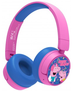 Παιδικά ακουστικά OTL Technologies - Peppa Pig Dance,ασύρματη, ροζ/μπλε
