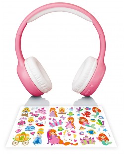 Παιδικά ακουστικά με μικρόφωνο Lenco - HPB-110PK, ασύρματα, ροζ