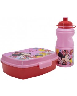 Παιδικό Σετ Stor - Minnie Mouse, μπουκάλι και κουτί φαγητού