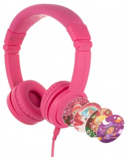Παιδικά ακουστικά με μικρόφωνο BuddyPhones - Explore+ , ροζ