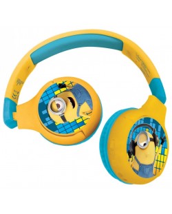 Παιδικά ακουστικά Lexibook - The Minions HPBT010DES, ασύρματα, κίτρινα