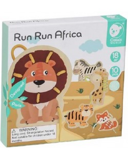 Παιδικό παιχνίδι κορδόνι  Classic World - ζώα της Αφρικής