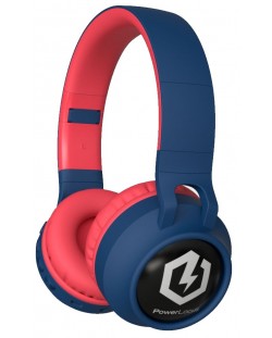 Παιδικά ακουστικά PowerLocus - Buddy, ασύρματα, μπλε/κόκκινα
