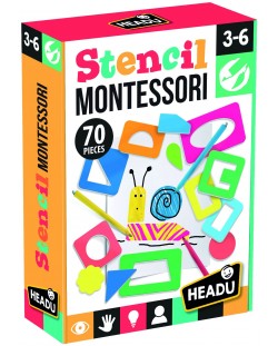 Παιδικό παιχνίδι Headu Montessori - Πολύχρωμα πρότυπα