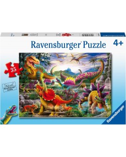 Παιδικό παζλ Ravensburger 35 κομμάτια - Ο τρόμος του T-Rex