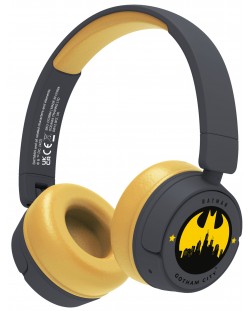 Παιδικά ακουστικά OTL Technologies -Batman Gotham City,ασύρματο, μαύρο/κίτρινο