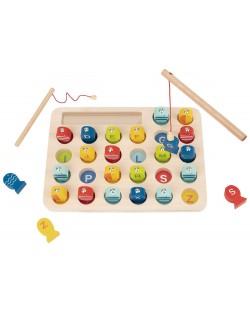 Παιδικό παιχνίδι Tooky Toy - Μαγνητικό ψάρεμα με γράμματα