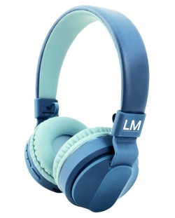Παιδικά ακουστικά PowerLocus - Louise&Mann 3, ασύρματα, μπλε
