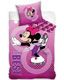 Παιδικό σετ ύπνου  2 τεμαχίων Sonne   - Minnie Mouse Roller-Skating