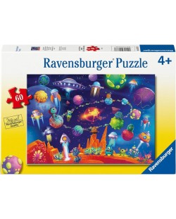 Παιδικό παζλ Ravensburger 60 κομμάτια - Διαστημικοί εξωγήινοι