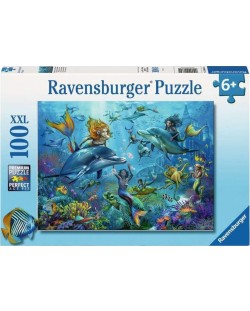 Παιδικό παζλ Ravensburger 100 XXL κομμάτια - Υποβρύχια περιπέτεια